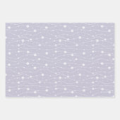 ラベンダー春模様包み紙シート ラッピングペーパーシート (正面3)