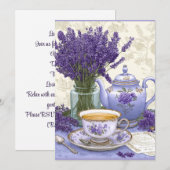 ラベンダー時間 | フローラ 招待状 (正面/裏面)