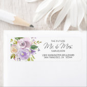 ラベンダー未来ミセス結婚ズ差出人住所 ラベル (インサイチュ)