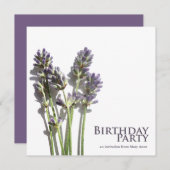 ラベンダー束 | 誕生日パーティーの招待状 招待状 (正面/裏面)
