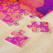 ラベンダー枕にハミングバード ジグソーパズル (側面)