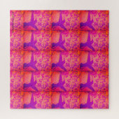 ラベンダー枕にハミングバード ジグソーパズル (横)