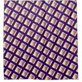 ラベンダー格子 シャワーカーテン (正面)