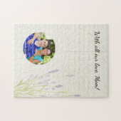 ラベンダー栽培ヴィンテージ手書き母の日 ジグソーパズル (横)