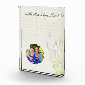 ラベンダー栽培ヴィンテージ手書き母の日 フォトブロック (右)