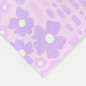 ラベンダー植物学II フリースブランケット (角)