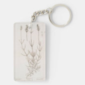ラベンダー植物性スケッチキーチェーン キーホルダー (裏面)