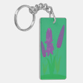 ラベンダー植物 キーホルダー (正面左)