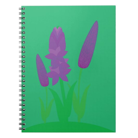 ラベンダー植物 ノートブック (正面)