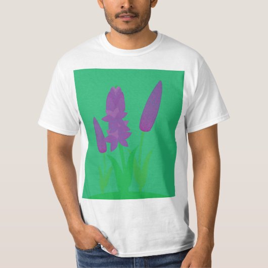 ラベンダー植物 Tシャツ (正面)