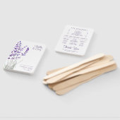 ラベンダー水彩フローラプログラムファン ハンドファン (組立なし)