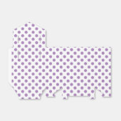 ラベンダー水玉模様オンホワイト フェイバーボックス (折り畳みなし)