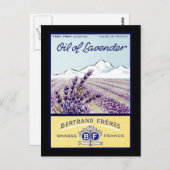 ラベンダー油 – グラスフランス ポストカード (正面/裏面)
