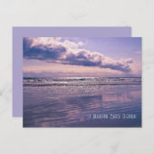 ラベンダー海サンライズハガキ ポストカード (正面/裏面)