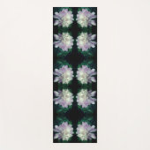 ラベンダー牡丹フラワーイン開花抽象芸術 ヨガマット (正面)