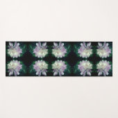 ラベンダー牡丹フラワーイン開花抽象芸術 ヨガマット (正面(横))