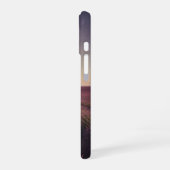 ラベンダー畑のレトロ風景 iPhone 16ケース (左側面)