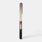 ラベンダー畑のレトロ風景 iPhone 16ケース (右側面)