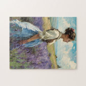 ラベンダー畑のヴィンテージ ジグソーパズル (横)