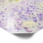 ラベンダー畑の収穫とトラクター フォトプリント (角)