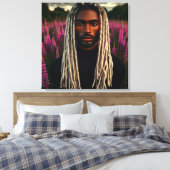 ラベンダー畑の守護者 キャンバスプリント (インサイチュ (寝室))