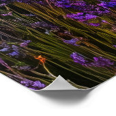 ラベンダー畑の雷雨 – ドラマチック ポスター (角)