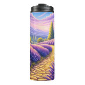 ラベンダー畑を通る山道。 タンブラー (正面)