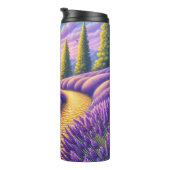 ラベンダー畑を通る山道。 タンブラー (回転右)