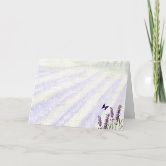 ラベンダー畑 カード (正面)