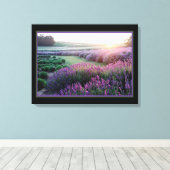 ラベンダー畑 キャンバスプリント (インサイチュ (ウッドフロア))