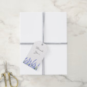 ラベンダー畑 ギフトタグ (より糸付き)