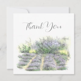 ラベンダー畑 サンキューカード
