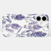 ラベンダー畑 | パープルの水彩花柄 Case-Mate iPhoneケース (裏面 (横))