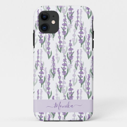 ラベンダー畑 プロバンス 紫の花 Case-Mate iPhoneケース (裏面)