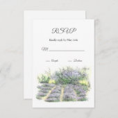 ラベンダー畑 出欠カード (正面/裏面)