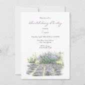 ラベンダー畑 招待状 (正面)