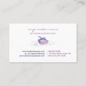 ラベンダー石鹸 名刺 (裏面)