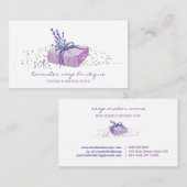 ラベンダー石鹸 名刺 (正面/裏面)