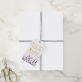 ラベンダー種子パケット追悼葬儀 ギフトタグ (より糸付き)