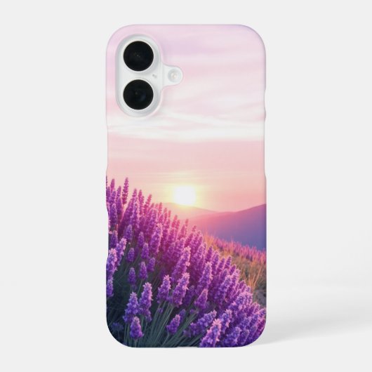 ラベンダー空 iPhone 16ケース (裏面)