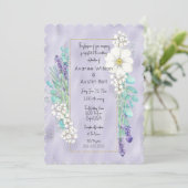 ラベンダー箔にラベンダーと白の花 (スタンド正面)