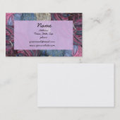 ラベンダー糸の名刺 名刺 (正面/裏面)