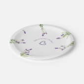 ラベンダー紙プレート7" ペーパープレート (アングル)