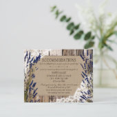 ラベンダー素朴ウッドレース宿泊カード エンクロージャーカード (スタンド正面)