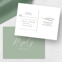 ラベンダー素朴ソング要求RSVPポストカード