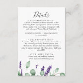 ラベンダー素朴詳細エンクロージャカード エンクロージャーカード (正面)