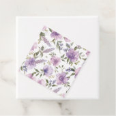 ラベンダー紫の花の水彩植物画 フェイバータグ (インサイチュ)