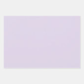 ラベンダー紫色の格子模様と一致するソリッド ラッピングペーパーシート (正面3)