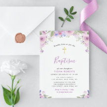 ラベンダー紫色の花バプテスマ