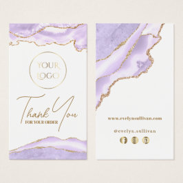 ラベンダー紫色のagateパッケージの挿入